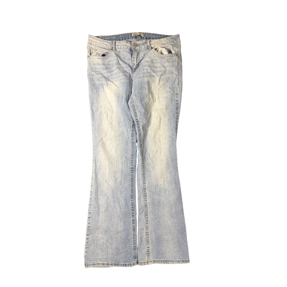 LEI Ashley Low Rise Bootcut Jeans Light Wash Y2K Denim 32x30